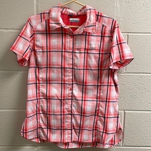 NWOT☀️Columbia Omni-Shade Women’s Short Sleeve Button Down